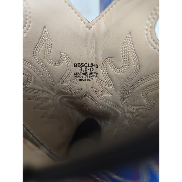 Cody James Kid's Brown & Blue Square Toe Western Boots BBSC1840 Size 3D - Picture 6 of 7